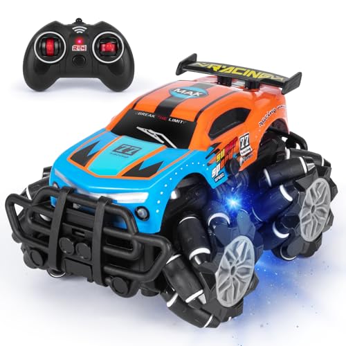 FGZU Spielzeug ab 3 4 5 6 7 8 Jahre, Ferngesteuertes Auto Offroad 360° Drehung 2.4GHz Drift RC Auto Kinder Rennauto Ferngesteuert Geschenke ab 3 Jahre Jungen Mädchen, Orange von FGZU