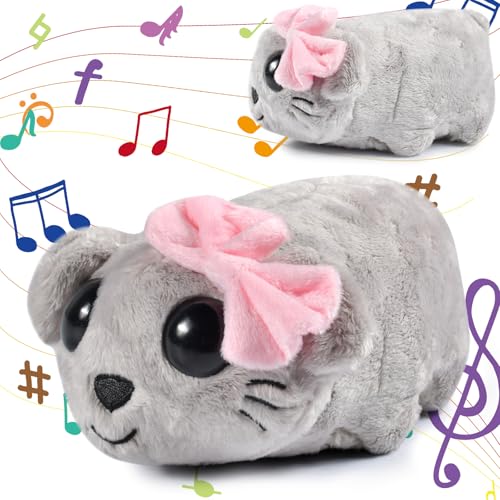 FGen Sad Hamster,Hamster Kuscheltier Plushies,Sad Hamstere Meme Plüschtier mit Eingebautem Geigensound,Kuscheltier Klein Weiches Plüsch Geschenk für Kinde,Freunde von FGen