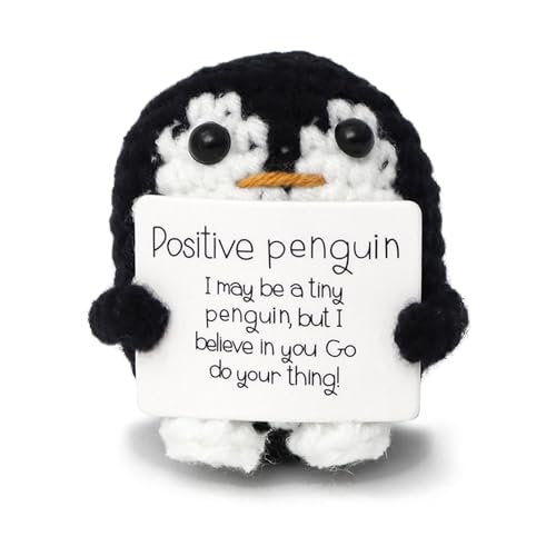 FHBHJNATC Pinguin Geschenk, Positive Penguin, Pinguin Spielzeug, Jubelndes Geschenk Für Freunde Ermutigung Party-Dekoration Abschiedsgeschenk Kollegen, Geschenke Abschiedsgeschenk von FHBHJNATC