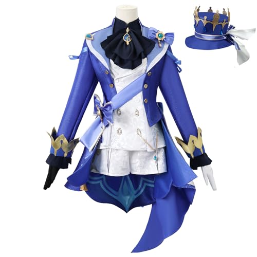 FHILECV Cosplay-Kostüm, Anime Genshin Impact Klee Venti Hutao, alle Rollen, Cosplay-Uniform-Set, Halloween-Party-Outfit (M, Furina) von FHILECV