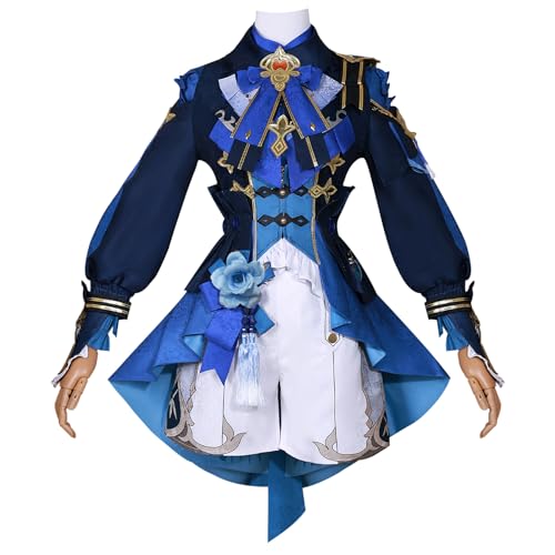 FHILECV Cosplay-Kostüm, Anime Genshin Impact Xingqiu, Umhang, Uniform, Anzüge, Halloween-Party-Outfit (XX-Large) von FHILECV