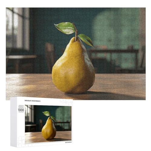 FHPCE Ananas auf dem Tisch, 1000, 500, 300 Teile, mit Aufbewahrungstasche, personalisierte Puzzles für Männer und Frauen, Bilderpuzzle für Familie, anspruchsvolle Fotos, Puzzle für Heimdekoration, von FHPCE