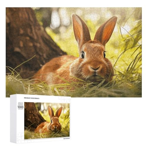 Liegend auf dem Gras, Puzzle, 1000, 500, 300 Teile, mit Aufbewahrungstasche, personalisierte Puzzles für Männer und Frauen, Bilderpuzzle für Familie, herausfordernde Fotos, Puzzle für Heimdekoration, von FHPCE