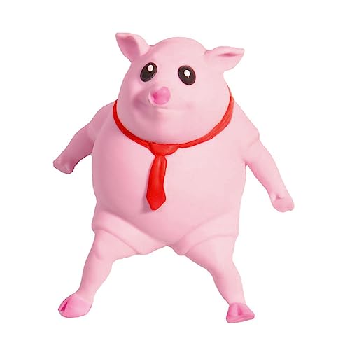 14*14CM Stress Schwein Stress Spielzeug,Stressschwein Antistress Spielzeug, Squishy Squeeze Spielzeug, Squishy Squeeze Toys Fidget Toys Reisespielzeug für Kinder Erwachsener (M（14*14CM）) von FIENZA