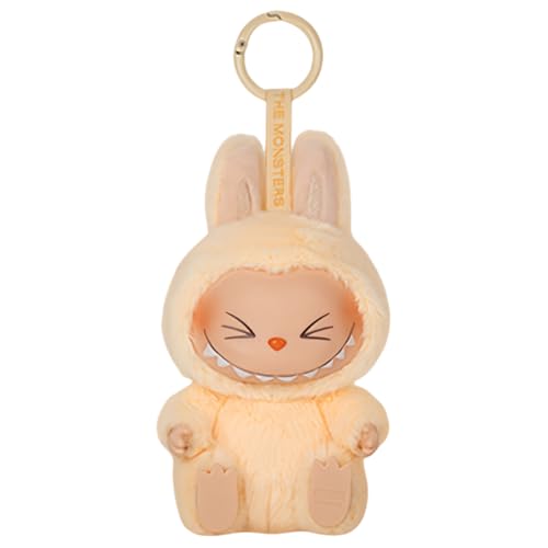 FIENZA Labubu Popmart Plush Doll Keychain Labubu Monster Keychain Kuscheltier 6.7 In Macarons Vinyl Face Halloween Kuscheltier Sammler Kunstspielzeug Spielzeug Figuren Geschenk (A) von FIENZA