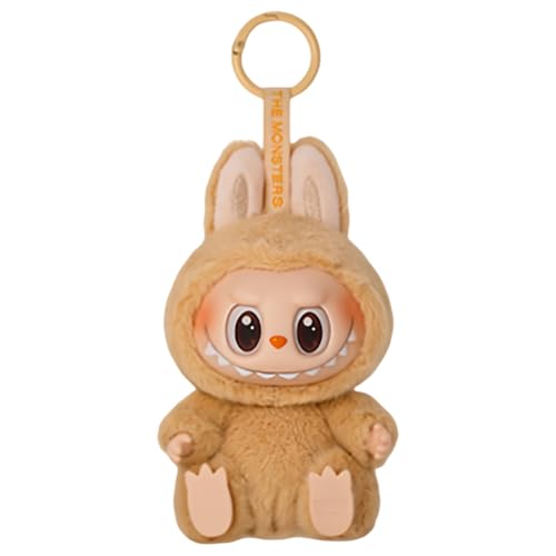 FIENZA Labubu Popmart Plush Doll Keychain Labubu Monster Keychain Kuscheltier 6.7 In Macarons Vinyl Face Halloween Kuscheltier Sammler Kunstspielzeug Spielzeug Figuren Geschenk (E) von FIENZA