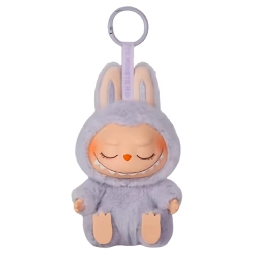 FIENZA Labubu Popmart Plush Doll Keychain Labubu Monster Keychain Kuscheltier 6.7 In Macarons Vinyl Face Halloween Kuscheltier Sammler Kunstspielzeug Spielzeug Figuren Geschenk (F) von FIENZA