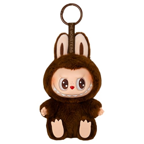 FIENZA Labubu Popmart Plush Doll Keychain Labubu Monster Keychain Kuscheltier 6.7 In Macarons Vinyl Face Halloween Kuscheltier Sammler Kunstspielzeug Spielzeug Figuren Geschenk (G) von FIENZA