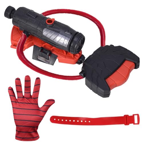 Wasserpistole Kinder Kids Super Spider Hero Handschuhe Wasserpistole Spielzeug Spider Spritzpistolen FüR Kinder Launcher Handgelenk Spielzeug Set FüR Pools,SträNde Und Wasserschlachten (Kinder) von FIENZA