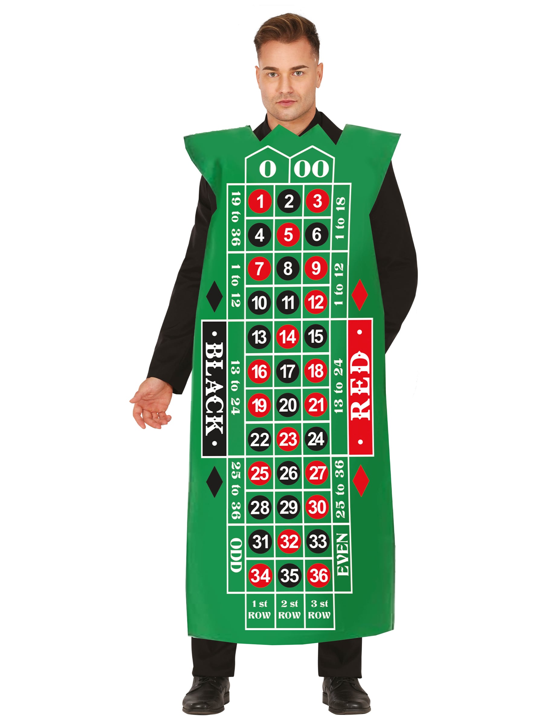 Casino-Roulette-Kostüm für Erwachsene Casino-Roulette-Kostüm für Erwachsene von FIESTAS GUIRCA, S.L.