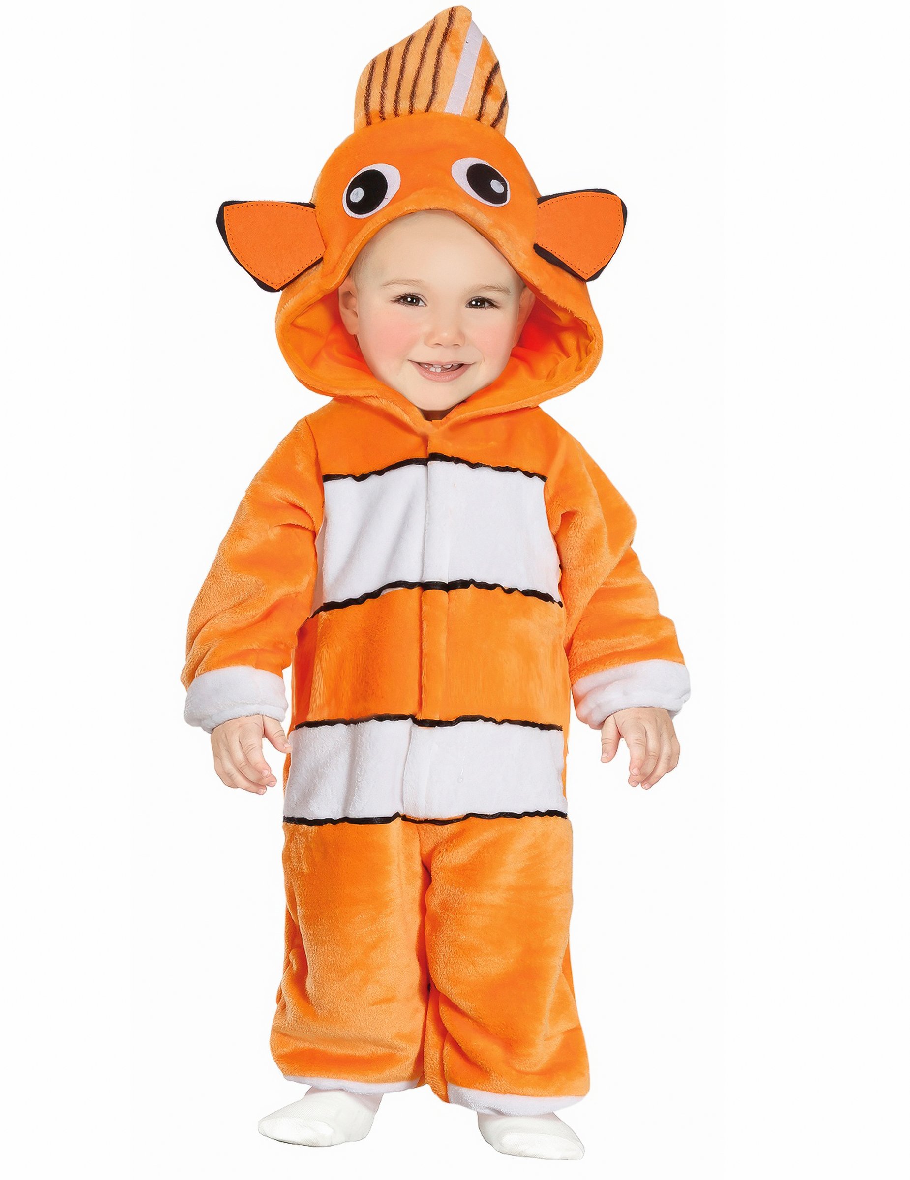 Clownfisch-Babykostüm Overall für Babys orange von FIESTAS GUIRCA, S.L.