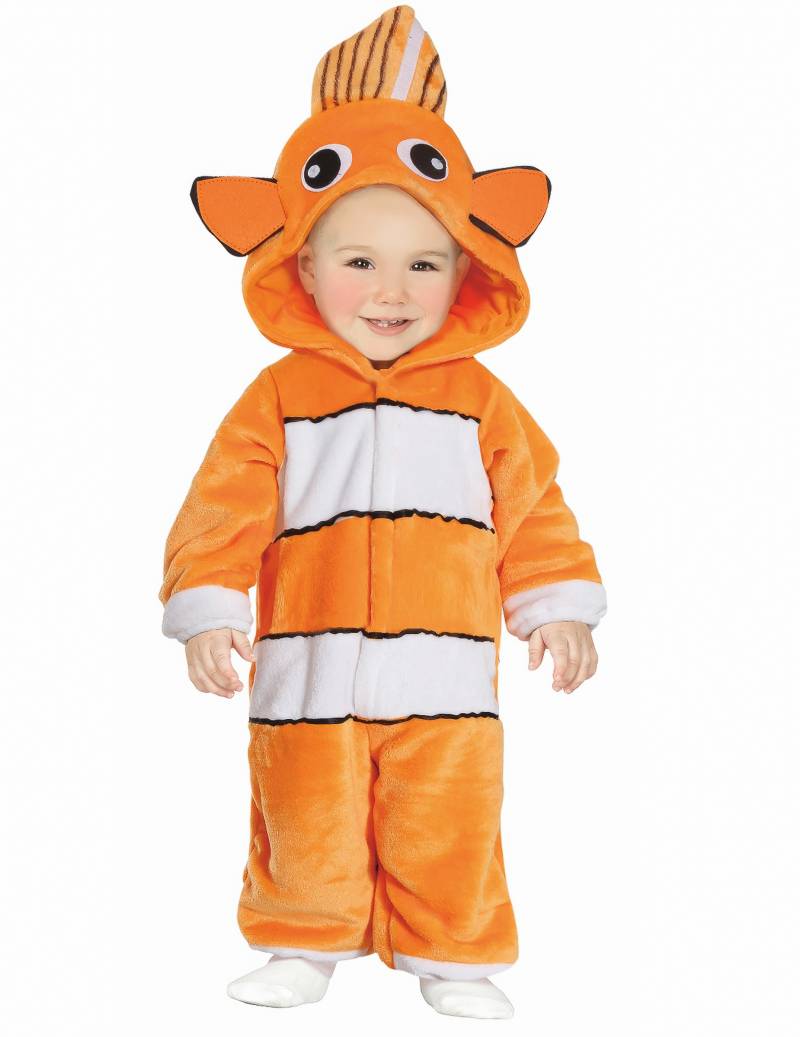 Clownfisch-Babykostüm Overall für Babys orange von FIESTAS GUIRCA, S.L.