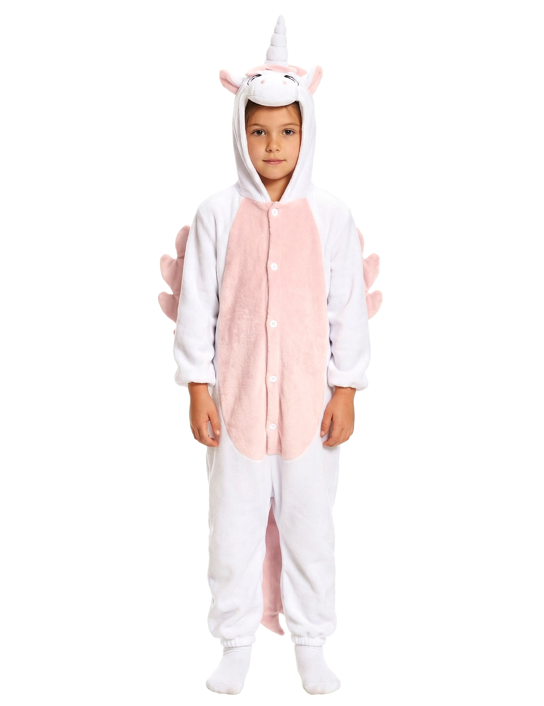 Einhorn Kinderkostüm weiss-rosa Einhorn Kinderkostüm weiss-rosa von FIESTAS GUIRCA, S.L.