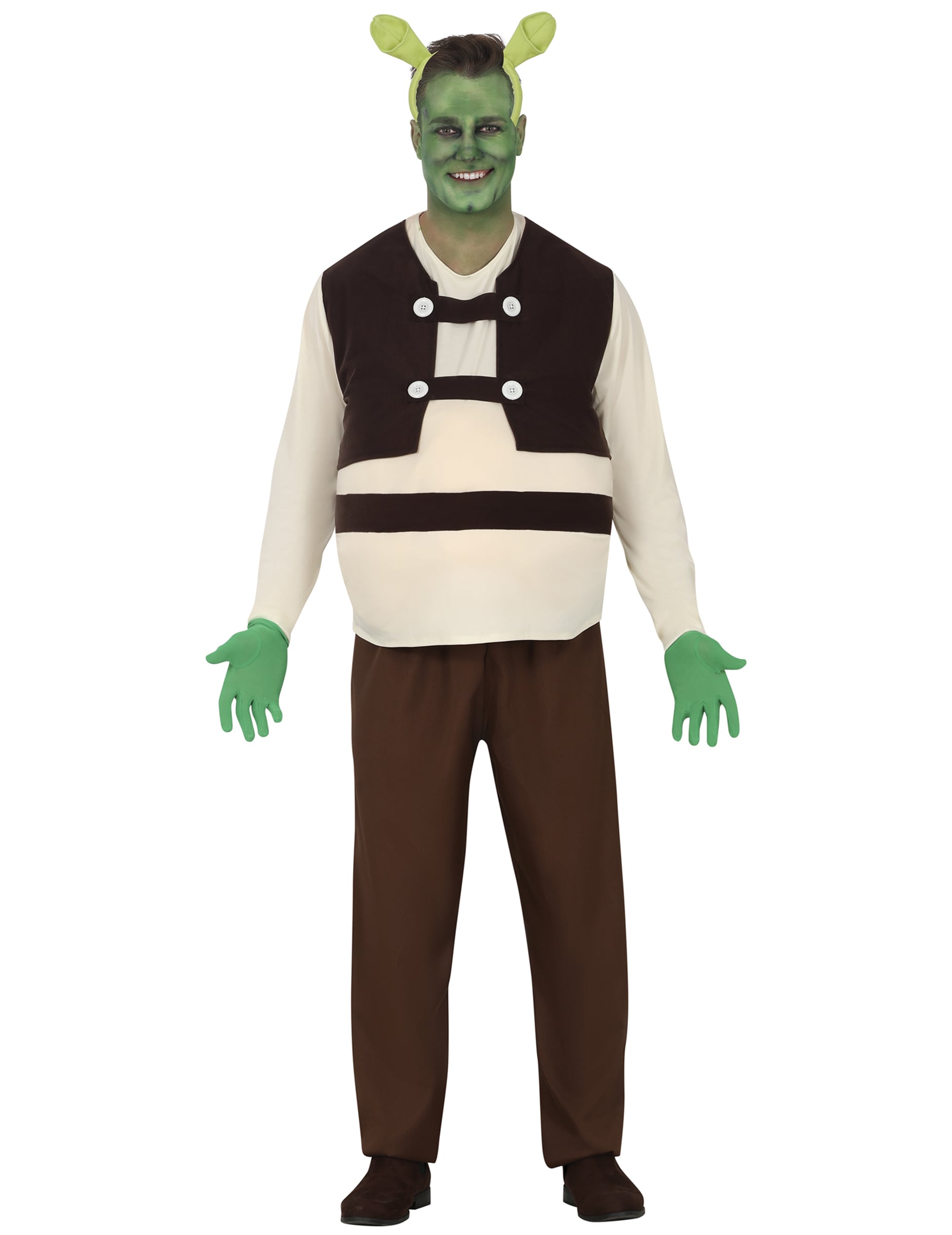 Grünes Oger-Kostüm für Erwachsene Grünes Oger-Kostüm für Erwachsene von FIESTAS GUIRCA, S.L.