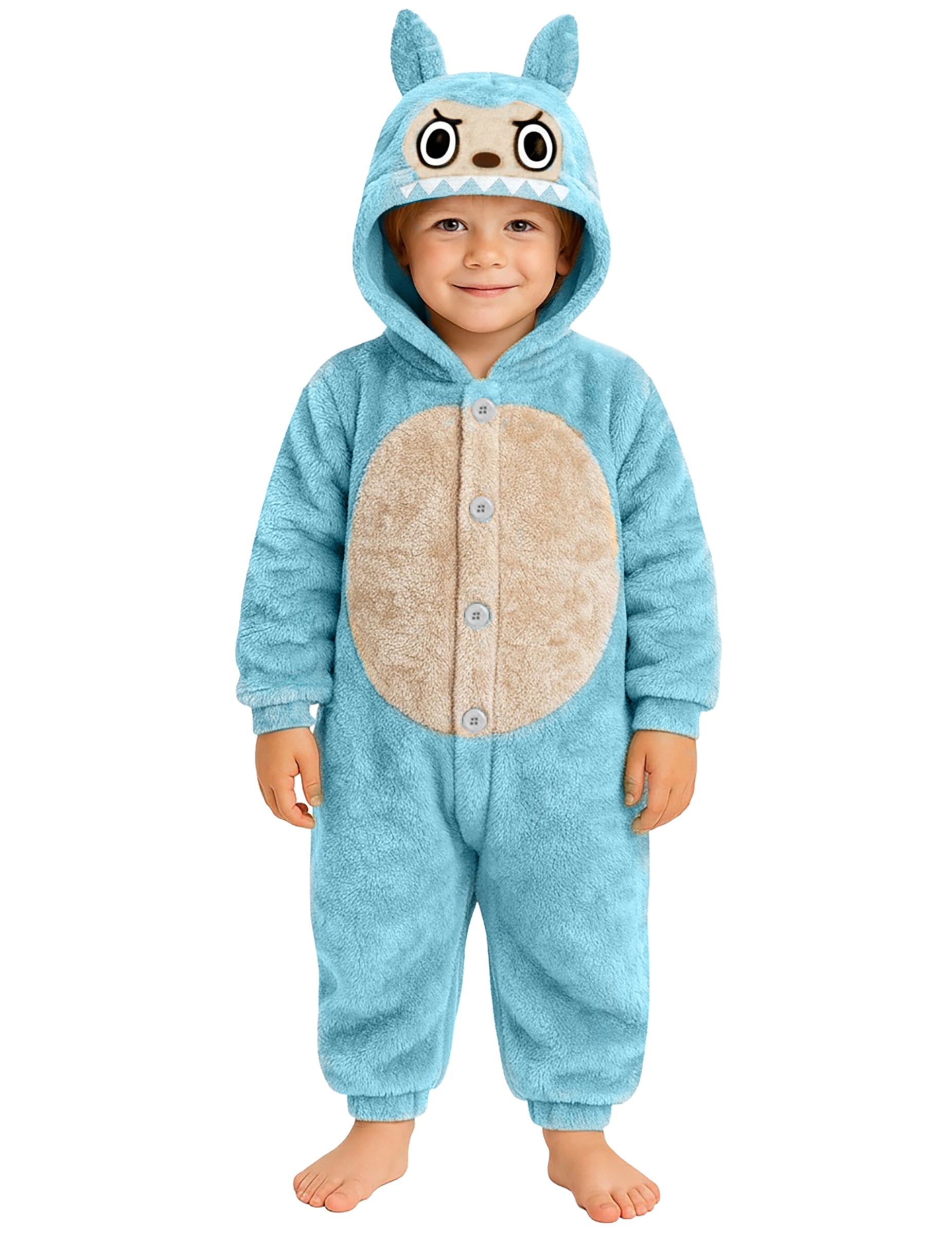 Monster Kinderkostüm Plüsch Overall blau Kinder Monster Kinderkostüm Plüsch Overall blau Kinder von FIESTAS GUIRCA, S.L.