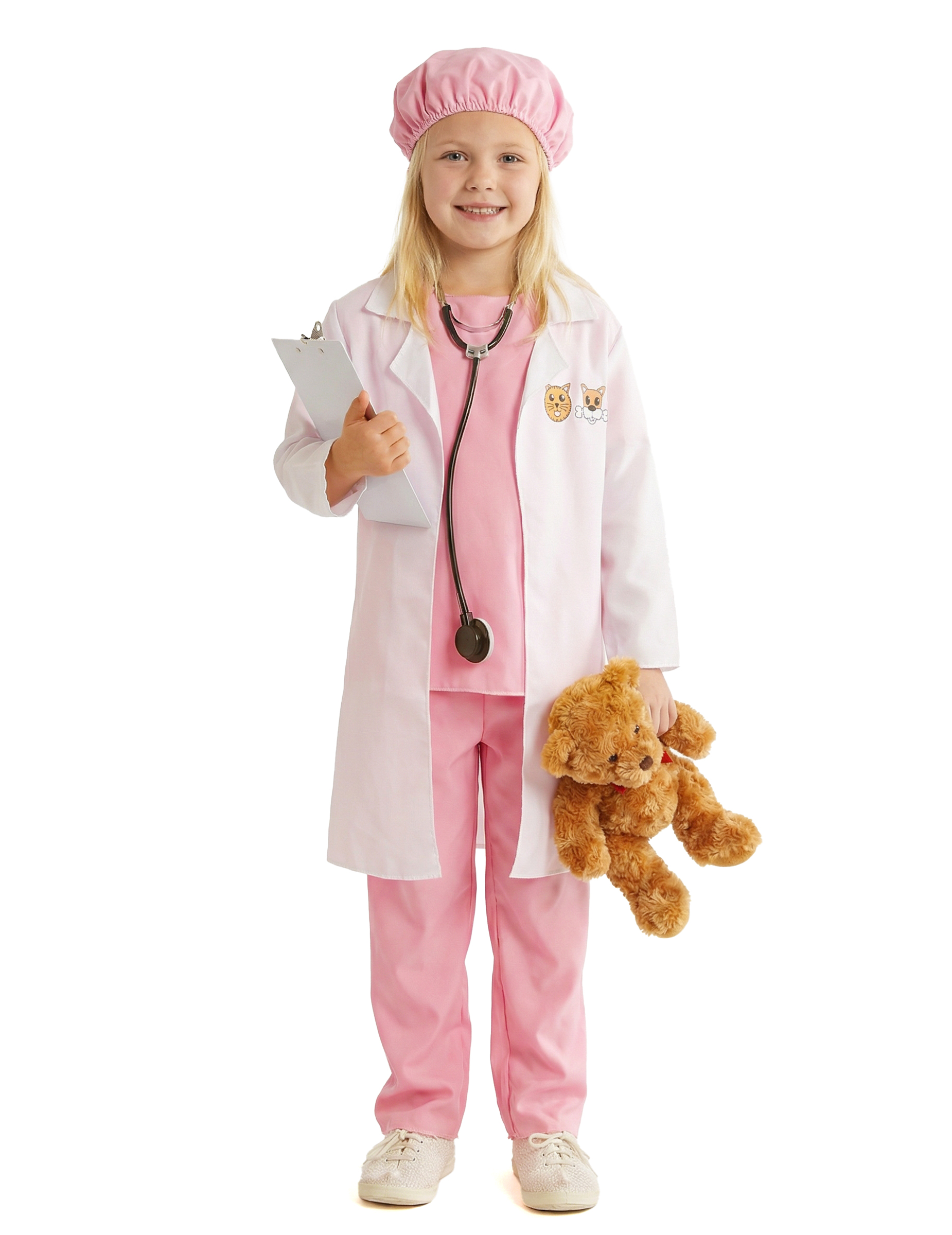 Tierärztin-Kostüm für Kinder Fasching rosa-weiss Tierärztin-Kostüm für Kinder Fasching rosa-weiss von FIESTAS GUIRCA, S.L.