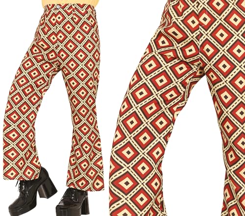 FIESTAS GUIRCA | 70er Hose (48-50/M) - Retro Disco Accessoire für Themenpartys und Feiern - Ideal für Karneval und Halloween - Herren - Mehrfarbig von FIESTAS GUIRCA