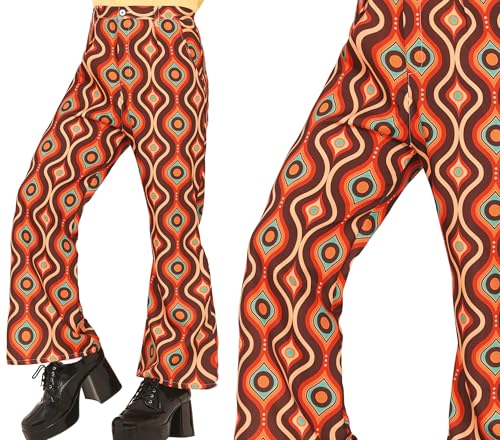 FIESTAS GUIRCA | 70er Hose (52-54/L) - Ideales Accessoire für 70er Jahre Themenpartys, Karneval und Halloween - Retro und Vintage Kostümzubehör für Erwachsene - Herren - Mehrfarbig von FIESTAS GUIRCA