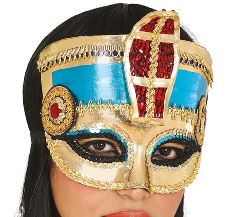 FIESTAS GUIRCA | Ägyptischer Pharao Masken (Einheitsgröße) - Maske für antikes Ägypten Kostüm - Ideal für Kostümpartys, Karneval und Halloween - Unisex für Erwachsene von FIESTAS GUIRCA