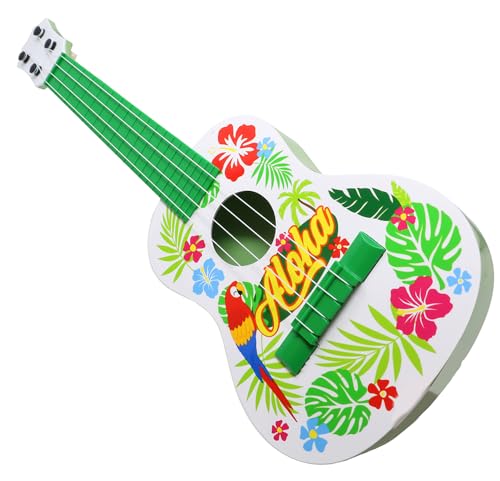 FIESTAS GUIRCA | Aloha Ukulele Multicolor (52 cm) - Spielzeugmusikinstrument für Hawaiianische Partys und Feiern - Kostümzubehör für Kinder und Erwachsene - Multicolor von FIESTAS GUIRCA