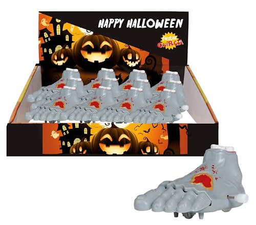 FIESTAS GUIRCA | Aufzieh-Fuß (8,5 cm) - Spielzeugfigur für Halloween-Dekoration und Halloween-Partys - Ideal für gruselige Feiern und Schreckens-Events - Grau von FIESTAS GUIRCA