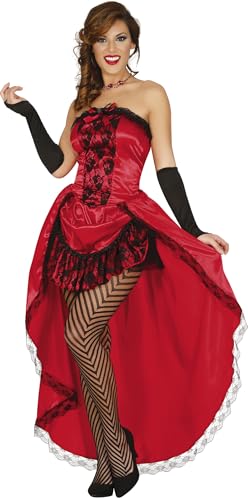 FIESTAS GUIRCA Burlesque Kabarett Kostüm rot für Damen L von FIESTAS GUIRCA