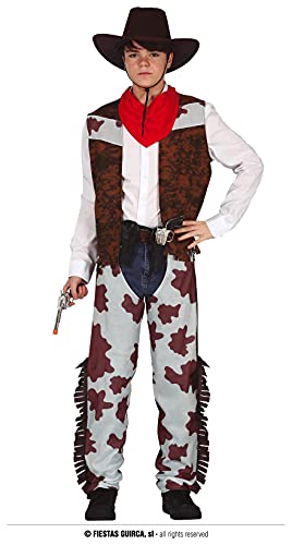 Fiestas Guirca Cowboy Kostüm Kinder Jungen - Alter 14-16 Jahre - Texaner Rodeo Kostüm - Wilder Westen Länder Kostüm für Karneval, Fasching, Fastnacht, Halloween, Indianer Kostüm Kinder Party von Fiestas Guirca