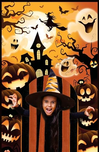 FIESTAS GUIRCA | Deko Türvorhang Kürbisse (145x240 cm) - Halloween Dekoration für Wand, Tür und Fenster - Ideal für Partys und Feiern - Bunt von FIESTAS GUIRCA