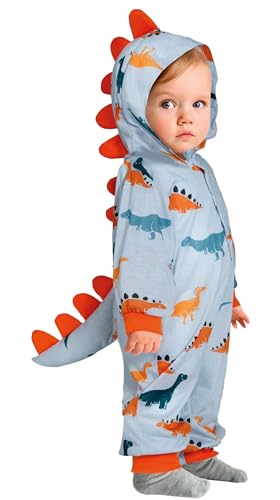 FIESTAS GUIRCA Dino Pyjama Baby Kostüm Karneval Fasching Kleinkinder – Baby Dinosaurier Strampelanzug – Onesie Karnevalskostüm Baby Junge 12-18 Monate von FIESTAS GUIRCA