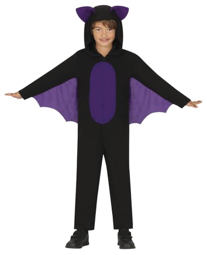 FIESTAS GUIRCA Fliegende Fledermaus Kostüm für Jungen - Kostüm für Kinder Halloween Schwarz-Violett von FIESTAS GUIRCA