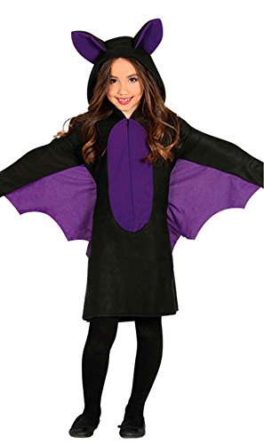 FIESTAS GUIRCA Fliegende Fledermaus Kostüm für Mädchen - Kostüm für Kinder Halloween Schwarz-Violett von FIESTAS GUIRCA