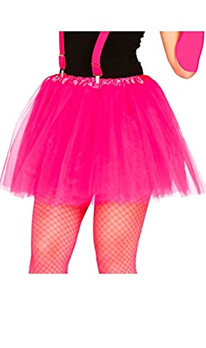 FIESTAS GUIRCA | Fuchsia Rosa Tutu für Frauen (Einheitsgröße) - Textil Kostümzubehör für Halloween, Karneval und Themenpartys - Ideal für Ballerina-, Engel- und Brautkostüme - Fuchsia von FIESTAS GUIRCA