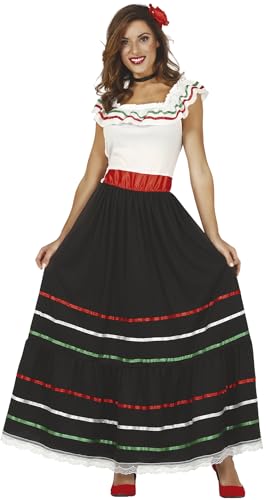 FIESTAS GUIRCA Für Damen 86591 Mexikanisches Kostüm für Erwachsene, Größe, bunt, Talla M 38-40 von FIESTAS GUIRCA