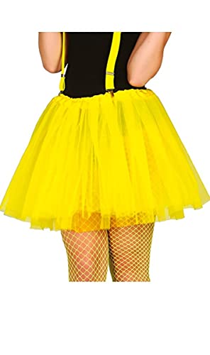 FIESTAS GUIRCA | Gelbes Tutu für Frauen (Einheitsgröße) - Textil-Kostümzubehör für Halloween, Karneval und Themenpartys - Ideal für Ballerina-, Engel- und Brautkostüme - Gelb von FIESTAS GUIRCA