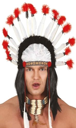 FIESTAS GUIRCA Indianer Apache Kostüm-Hut Bunt M Unisex für Erwachsene von FIESTAS GUIRCA