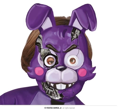 FIESTAS GUIRCA | Killer Hase Maske für Kinder - PVC Maske für Halloween, Karneval und Kostümpartys - Ideal für Jungen und Mädchen - Tiere und Horror - Lila von FIESTAS GUIRCA