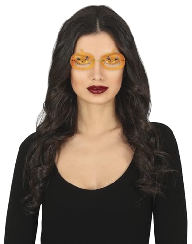 FIESTAS GUIRCA | Kürbisbrille (Einheitsgröße) - Kostümzubehör für Halloween und Kostümpartys - Unisex für Erwachsene - Orange von FIESTAS GUIRCA