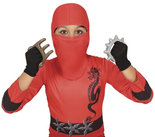 FIESTAS GUIRCA | Ninja Set 10 Teile - Zubehör für Ninja Krieger Kostüm - Ideal für Kostümpartys und Halloween - Enthält Spielzeug Schwert und Shuriken - Für Kinder und Erwachsene von FIESTAS GUIRCA