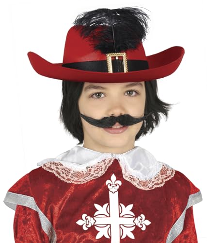 FIESTAS GUIRCA Roter Musketierhut für Kinder, Bunt FIESTAS GUIRCA Roter Musketierhut für Kinder, Bunt von FIESTAS GUIRCA