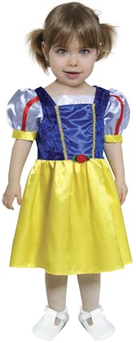 FIESTAS GUIRCA | Schneeprinzessin Baby Kostüm (12-18 Monate) - Märchen Kleid - Prinzessinnen- und Prinzen Kostüme für Welttag des Buches, Karneval und Kinderpartys - Ideal für Mädchen - Blau und Gelb von FIESTAS GUIRCA