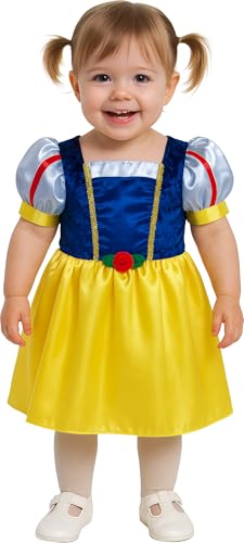 Fiestas Guirca Schnee Prinzessin Kostüm für Kleinkinder 2-3 Jahre - Märchen Prinzessin Kostüm inkl. Blau Gelbes Prinzessin Kleid - Mädchen Kostüm Karneval, Fasching, Halloween Fiestas Guirca Schnee Prinzessin Kostüm für Kleinkinder 2-3 Jahre - Märchen Prinzessin Kostüm inkl. Blau Gelbes Prinzessin Kleid - Mädchen Kostüm Karneval, Fasching, Halloween von FIESTAS GUIRCA