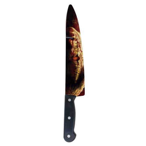 FIESTAS GUIRCA | Serienmörder Messer blutig (37 cm) - Spielzeugwaffe für Killer Kostüm an Halloween und Horrorpartys - Mehrfarbig von FIESTAS GUIRCA