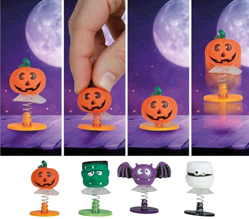 FIESTAS GUIRCA | Springende Figuren (4,5 cm) - Halloween Spielzeug für Partys und Feiern - Lustiges Zubehör für Kinder und Erwachsene - Bunt von FIESTAS GUIRCA