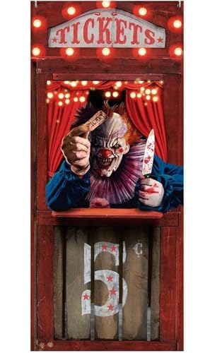 Fiestas Guirca Dekoration für Clown-Türer, Zirkus-Horror, Dekoration für Halloween – Thema: Clown von FIESTAS GUIRCA