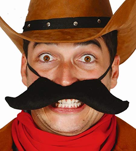 Dicker Schnurrbart mit elastischem Band 23cm von Fiestas GUiRCA