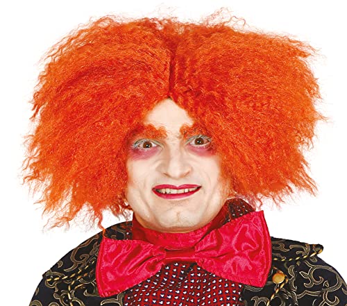 Guirca Fiestas - Orangefarbene Hutmacher Perücke (Einheitsgröße, Polyester, Lockig, WIG, Wig, Perrücke, 49 cm Länge, 34 cm Höhe) von Guirca