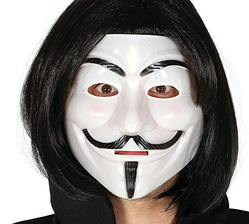 Guirca - Maske Weiß V für Vendetta Horror, Farbe, 2894 von Guirca