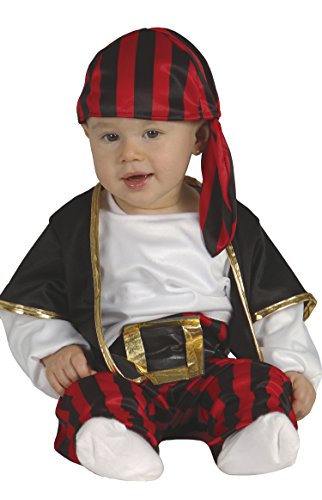 FIESTAS GUIRCA 85561 Piraten Pirata Babykostüm, rot, schwarz, weiß, 1-2 Jahre von Fiestas GUiRCA