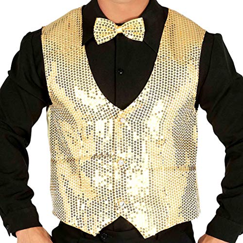 Guirca - Weste Pailletten Gold Herren, Farbe, 17354 Guirca - Weste Pailletten Gold Herren, Farbe, 17354 von FIESTAS GUIRCA