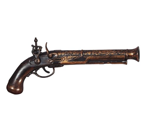 Piraten-Pistole Tromblon I Spielzeug für Kinder, künstlicher Kunststoff, 20 cm, Bronze, Gold, Terni, Kostüm, Zubehör, Meer, Schiff, Matelot I Halloween Cosplay Karneval Geburtstag Piraten-Pistole Tromblon I Spielzeug für Kinder, künstlicher Kunststoff, 20 cm, Bronze, Gold, Terni, Kostüm, Zubehör, Meer, Schiff, Matelot I Halloween Cosplay Karneval Geburtstag von FIESTAS GUIRCA